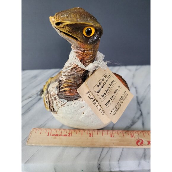 Vintage Hatchlings Dinosaur Hand Crafted Shade Tree Creations 1989 5" - Picture 6 of 11